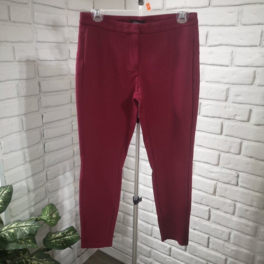 Reitmans Ladies Size 6 Petite Red Slim Leg Leggings